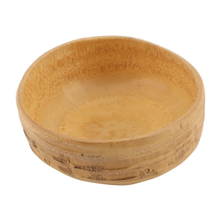 1Pc Bamboo Bowl Natural Bamboo Salad Bowl Household Serving Plate Holder