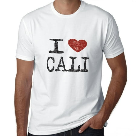 I Love Cali With Red Heart California Pride Men's T-Shirt