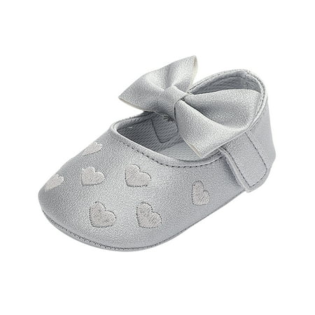 Binmer Toddler Kids Baby Girls Summer Bowkont Princess Dress Non-Slip Casual Shoes