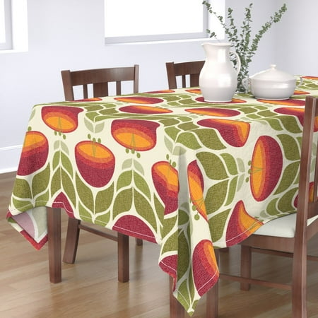 Cotton Sateen Tablecloth 70 x 144 - Retro Floral Midcentury Modern Flower Green Red Print Custom Table Linens by Spoonflower
Cotton Sateen Tablecloth 70 x 144 - Retro Floral Midcentury Modern Flower Green Red Print Custom Table Linens by Spoonflower