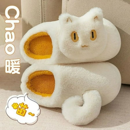 CoCopeanut Cartoon Cat Women Slipper Winter House Warm Faux Fur Family Shoes Cute Funny Animals Plush Thick Sole Ladies Home Slippers
CoCopeanut Cartoon Cat Women Slipper Winter House Warm Faux Fur Family Shoes Cute Funny Animals Plush Thick Sole Ladies Home Slippers