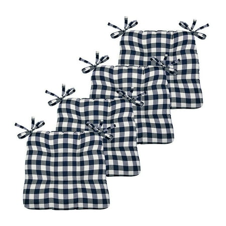 Kate Aurora Country Living Plush Gingham Plaid Checkered Country Farmhouse Chair Cushions/Pads With Tear Proof Ties - Assorted Colors
Kate Aurora Country Living Plush Gingham Plaid Checkered Country Farmhouse Chair Cushions/Pads With Tear Proof Ties - Assorted Colors