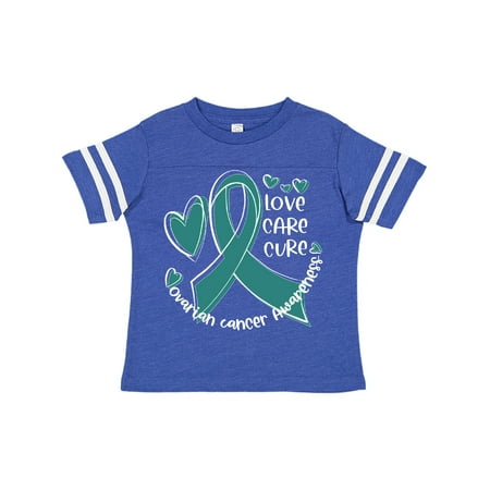 Inktastic Love Care Cure Ovarian Cancer Awareness Teal Ribbon Hearts Gift Toddler Boy or Toddler Girl T-Shirt
Inktastic Love Care Cure Ovarian Cancer Awareness Teal Ribbon Hearts Gift Toddler Boy or Toddler Girl T-Shirt