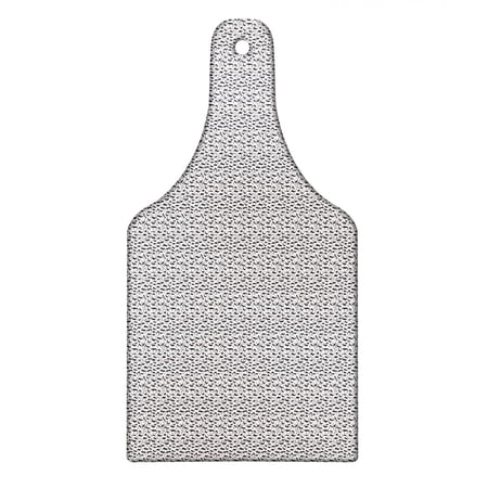 Alphabet Cutting Board, Educational Concept of Hand Written Cursive ABC on a Plain Background, Decorative Tempered Glass Cutting and Serving Board, in 3 Sizes, by Ambesonne