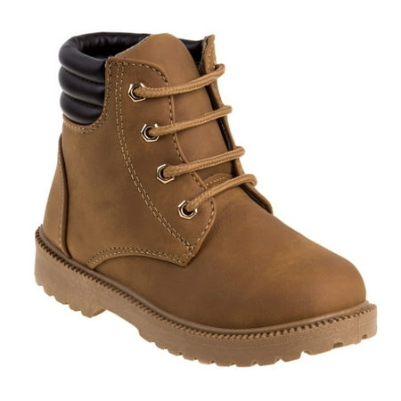 Rugged Bear Lace-Up Unisex Casual Boots - Tan 3