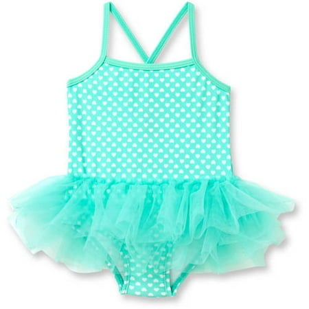 Newborn Baby Girl Kisses Skirted Tutu 1 Piece Swimsuit 
Newborn Baby Girl Kisses Skirted Tutu 1 Piece Swimsuit