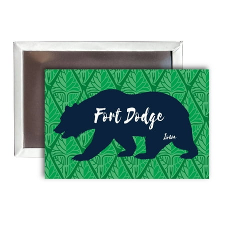 Fort Dodge Iowa Souvenir 2x3-Inch Fridge Magnet Bear Design
