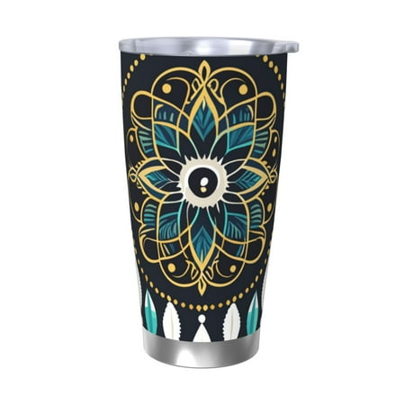 Salouo Boho Dreamcatcher Print 20oz Tumbler with Lid Stainless Steel Vacuum Insulated Tumbler Durable Insulated Coffee Mug Thermal Cup with Splash Proof Sliding Lid-Without Straw
Salouo Boho Dreamcatcher Print 20oz Tumbler with Lid Stainless Steel Vacuum Insulated Tumbler Durable Insulated Coffee Mug Thermal Cup with Splash Proof Sliding Lid-Without Straw