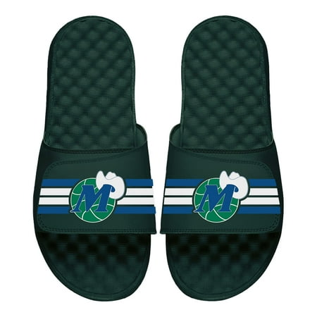 Men s ISlide Dark Green Dallas Mavericks Stripes Slide Sandals