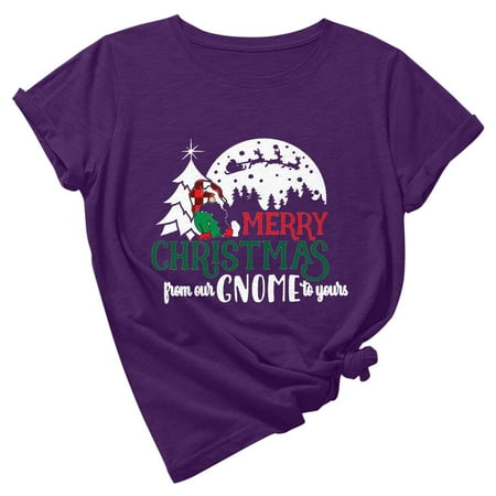 Long Sleeve Shirts for Women Womens Long Sleeve Tops Women s Crew Neck T-shirt Christmas Print T-shirt Short Sleeve T-Shirt Tops Workout Tops Workout Tank Tops for Women Clearance Purple M
Long Sleeve Shirts for Women Womens Long Sleeve Tops Women s Crew Neck T-shirt Christmas Print T-shirt Short Sleeve T-Shirt Tops Workout Tops Workout Tank Tops for Women Clearance Purple M