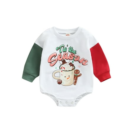 Jkerther Christmas Baby Girls Long Sleeve Romper Letters Print Contrast Color Bodysuit for Boy Girl
Jkerther Christmas Baby Girls Long Sleeve Romper Letters Print Contrast Color Bodysuit for Boy Girl