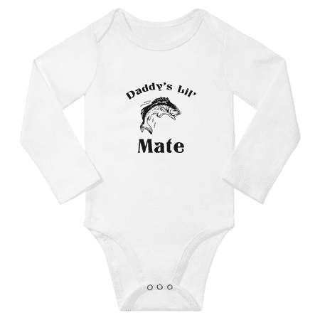 Fishing Daddy s Lil Mate Funny Baby Long Sleeve Clothes for Boy Girl (White 18-24M)
Fishing Daddy s Lil Mate Funny Baby Long Sleeve Clothes for Boy Girl (White 18-24M)