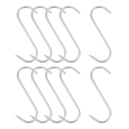Uxcell 5.91 Meat Hooks 0.2 Thick Stainless Steel S-Hook Meat Processing Hanging 10Pack
Uxcell 5.91 Meat Hooks 0.2 Thick Stainless Steel S-Hook Meat Processing Hanging 10Pack