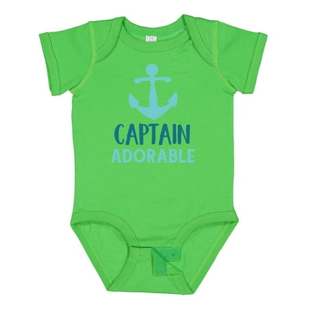 Inktastic Captain Adorable Boat Anchor Sailor Sailing Gift Baby Boy Bodysuit