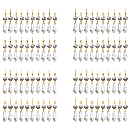 80PCS DIY Transparent Teardrop Chandelier Pendant Parts Beads Chandelier Hanging Decoration
80PCS DIY Transparent Teardrop Chandelier Pendant Parts Beads Chandelier Hanging Decoration