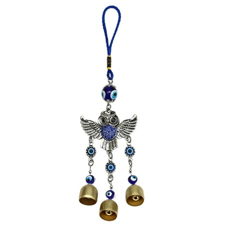 Blue Evil Eye Owl Car or Wall Decor Pendant Decoration Blessing Charm Decoration