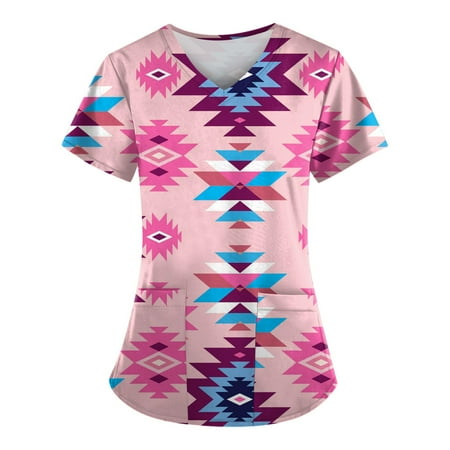 QAZXD Womens Tops Women Fashion Spring And Summer Oil Painting Print V-neck Short Sleeve Scrub Tops With Pockets Tops
QAZXD Womens Tops Women Fashion Spring And Summer Oil Painting Print V-neck Short Sleeve Scrub Tops With Pockets Tops