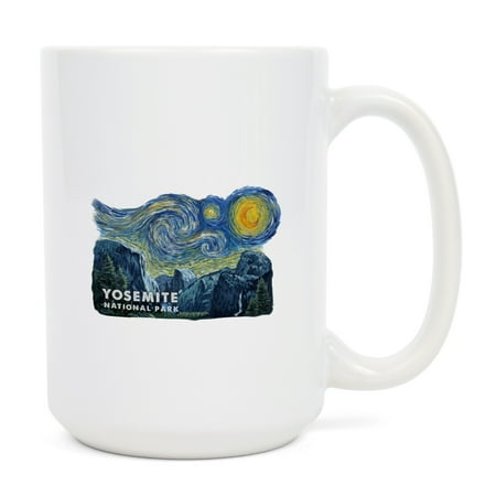 15 fl oz Ceramic Mug Yosemite National Park Starry Night Contour Dishwasher & Microwave Safe
15 fl oz Ceramic Mug Yosemite National Park Starry Night Contour Dishwasher & Microwave Safe