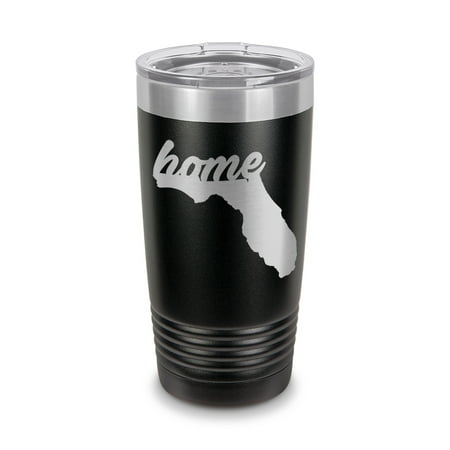 Florida Home Tumbler 20 oz - Laser Engraved w/ Clear Lid - Stainless Steel - Vacuum Insulated - Double Walled - Travel Mug - state shaped fl love - Black
Florida Home Tumbler 20 oz - Laser Engraved w/ Clear Lid - Stainless Steel - Vacuum Insulated - Double Walled - Travel Mug - state shaped fl love - Black