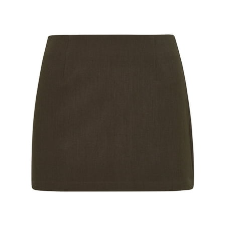 BIRGITTE HERSKIND Woman Minigonna Debby In Misto Viscosa Tortora