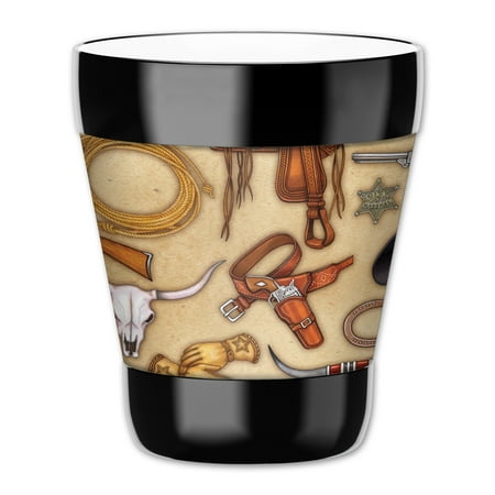 Mugzie 12-Ounce Low Ball Tumbler Drink Cup with Removable Insulated Wetsuit Cover - Cowboy Themes
Mugzie 12-Ounce Low Ball Tumbler Drink Cup with Removable Insulated Wetsuit Cover - Cowboy Themes