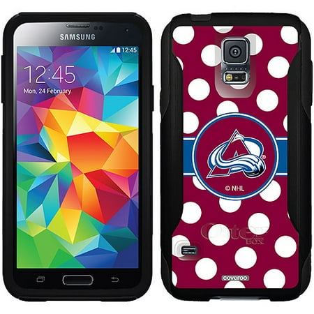 Colorado Avalanche Polka Dots Design on OtterBox Commuter Series Case for Samsung Galaxy S5