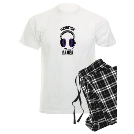 CafePress - Hardcore Gamer Pajamas - Men s Light Pajamas