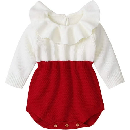 YOUI-GIFTS Newborn Baby Girls Boys Knitted Romper Long Sleeve Ruffled Jumpsuit Outfit for Infant Toddler
YOUI-GIFTS Newborn Baby Girls Boys Knitted Romper Long Sleeve Ruffled Jumpsuit Outfit for Infant Toddler