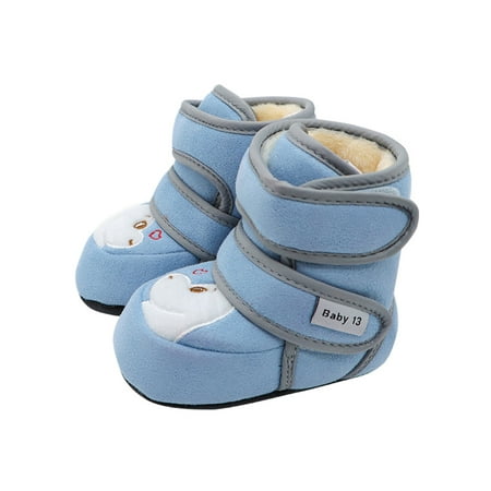Lacyhop Newborn Toddler Ankle Boot Plush Lining Soft Shoe Magic Tape Winter Bootie Casual Non-slip Crib Shoes Cute First Walkers Booties Blue 4.5C
Lacyhop Newborn Toddler Ankle Boot Plush Lining Soft Shoe Magic Tape Winter Bootie Casual Non-slip Crib Shoes Cute First Walkers Booties Blue 4.5C