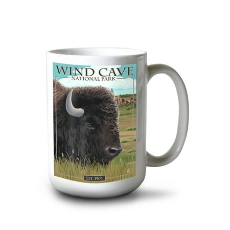 15 fl oz Ceramic Mug Wind Cave National Park South Dakota Bison Dishwasher & Microwave Safe
15 fl oz Ceramic Mug Wind Cave National Park South Dakota Bison Dishwasher & Microwave Safe
