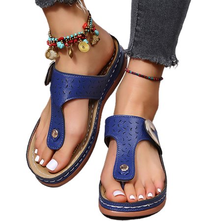 lizyue 1 Pair T-Strap Round Toe Slip-on Slope Heel Women Slippers Platform Arch Support Sandals for Daily Life
lizyue 1 Pair T-Strap Round Toe Slip-on Slope Heel Women Slippers Platform Arch Support Sandals for Daily Life