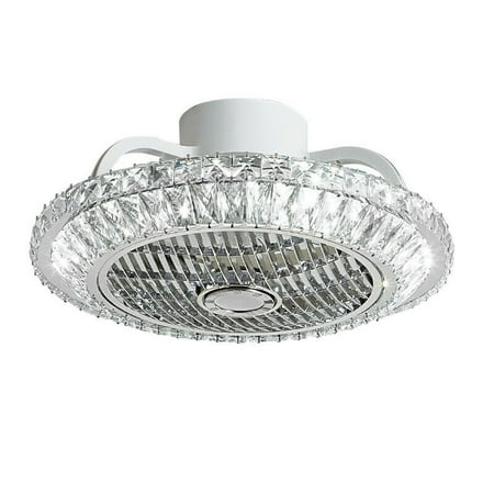 Oukaning 19.7inch Modern Chrome Crystal Ceiling Fan Lamp Light Chandelier With Remote Control LED
Oukaning 19.7inch Modern Chrome Crystal Ceiling Fan Lamp Light Chandelier With Remote Control LED
