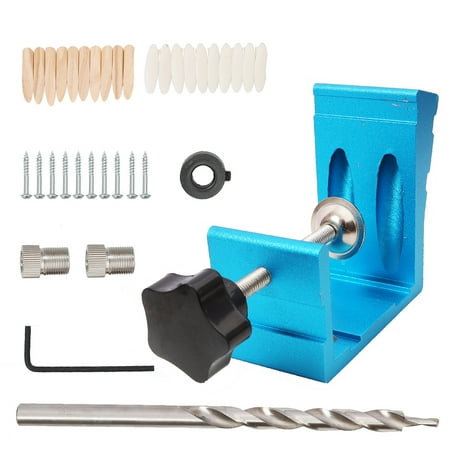 RNUIOH 46x Pocket Dowel Jig Kit Oblique Hinge Hole Drilling Guide Puncher (Blue)
RNUIOH 46x Pocket Dowel Jig Kit Oblique Hinge Hole Drilling Guide Puncher (Blue)