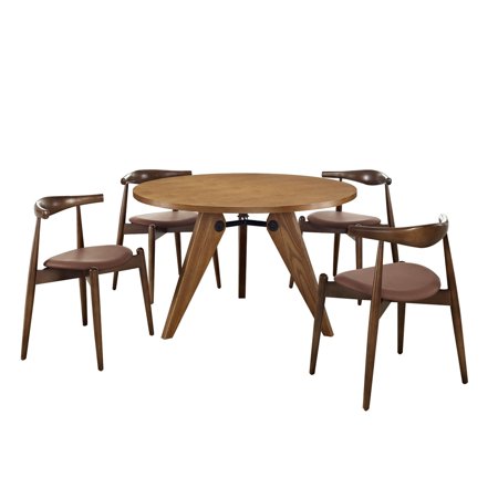 Stalwart Dining Chairs and Table Set of 5