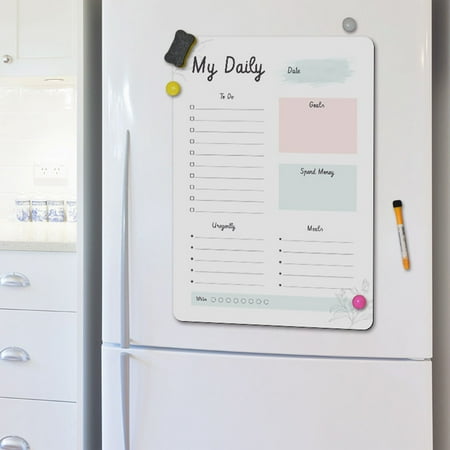 Leke Magnetic Rewritable Mobile Message Board Schedule Schedule Fridge Planner