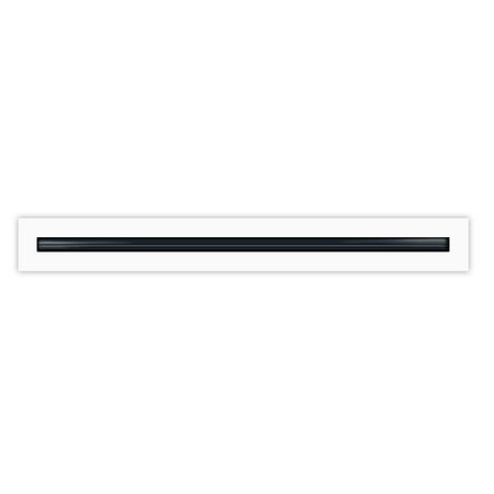BUILDMART - 24 Linear Slot Diffuser - (1 Slot) Single Slot - White Decorative Air Vent - Modern AC Vent Cover for Ceiling Walls & Floors
BUILDMART - 24 Linear Slot Diffuser - (1 Slot) Single Slot - White Decorative Air Vent - Modern AC Vent Cover for Ceiling Walls & Floors