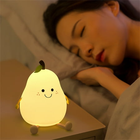 SMOMENT Creative Fun Fruit Regardless Of Pear Sleep Light USB Charging Color-changing Pat Silicone Light
SMOMENT Creative Fun Fruit Regardless Of Pear Sleep Light USB Charging Color-changing Pat Silicone Light