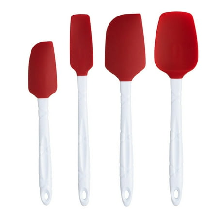 Silicone Spatula Set Heat Resistant Cooking Baking Mixing Tools Non-Stick Kitchen Utensils with Hanging Hole 4 Pack
Silicone Spatula Set Heat Resistant Cooking Baking Mixing Tools Non-Stick Kitchen Utensils with Hanging Hole 4 Pack