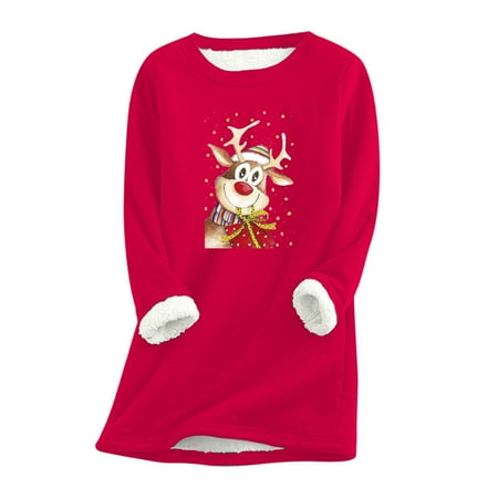 Tawop Women High Waisted Tummy Control Panties Women Thick Fleece Sweatshirt Christmas Print Velvet Warm O-Neck Underwear Top Women Sports Bras
Tawop Women High Waisted Tummy Control Panties Women Thick Fleece Sweatshirt Christmas Print Velvet Warm O-Neck Underwear Top Women Sports Bras