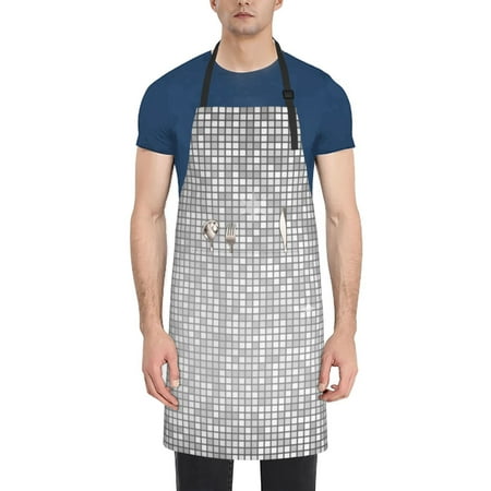 Adobk Aprons Adjustable Bib Aprons with 2 Pockets Cooking Kitchen Chef Apron for Women and Men-Men-Silver Mosaic
Adobk Aprons Adjustable Bib Aprons with 2 Pockets Cooking Kitchen Chef Apron for Women and Men-Men-Silver Mosaic