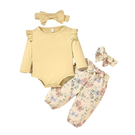 Fesfesfes Newborn Baby Flying Sleeve Floral Print Trousers Long Sleeve Headband Girl Suit
Fesfesfes Newborn Baby Flying Sleeve Floral Print Trousers Long Sleeve Headband Girl Suit