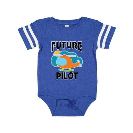Inktastic Future Pilot Helicopter Gift Baby Boy or Baby Girl Bodysuit