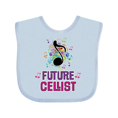 Inktastic Cello Player Future Cellist Music Gift Baby Girl Bib