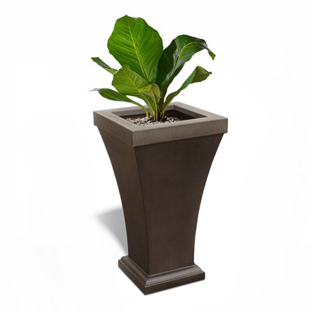 Bordeaux 40in Tall Planter - Espresso