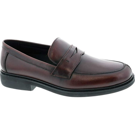 Men s Drew Essex Penny Loafer Burgundy Leather 14 6E