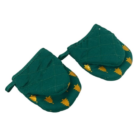 Northeast Home Goods Cotton Oven Mitt Mini Pot Gripper with Silicone Grip Set of 2 (Green with Gold Trees)
Northeast Home Goods Cotton Oven Mitt Mini Pot Gripper with Silicone Grip Set of 2 (Green with Gold Trees)