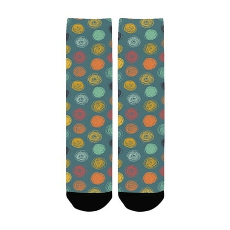 Modern Decor Geometrical Sketchy Abstract Image with Colorful Circles Jade Green Backdrop es Multico Women s Custom Socks (Made In USA)
Modern Decor Geometrical Sketchy Abstract Image with Colorful Circles Jade Green Backdrop es Multico Women s Custom Socks (Made In USA)