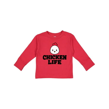 Inktastic Chicken Life Gift Toddler Boy or Toddler Girl Long Sleeve T-Shirt