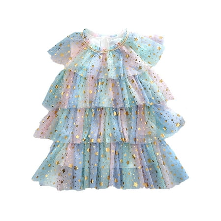 Ma&Baby 2-8 Year Girls Tulle Sleeveless Rainbow Sequin Layered Princess Dress
Ma&Baby 2-8 Year Girls Tulle Sleeveless Rainbow Sequin Layered Princess Dress