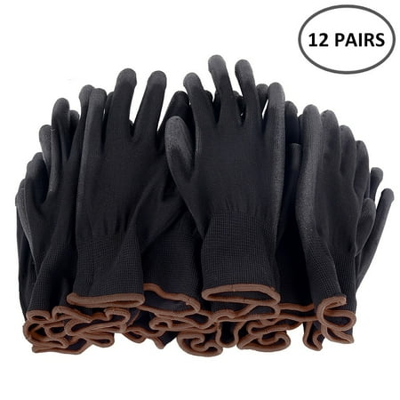 Nylon PU Safety Working Gloves Builders Grip for Palm Coating Gloves Carpenters Maintenance Workers Supplies 12 Pairs
Nylon PU Safety Working Gloves Builders Grip for Palm Coating Gloves Carpenters Maintenance Workers Supplies 12 Pairs